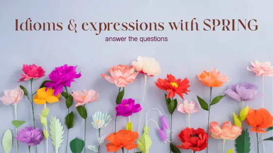 Idioms – spring – cover