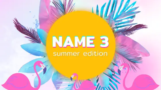 Name 3 – summer – cover