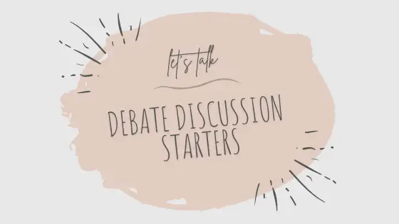 Debate discussion starters – cover