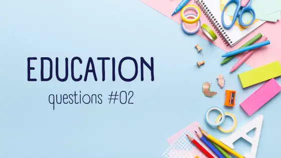 Education – general questions – cover