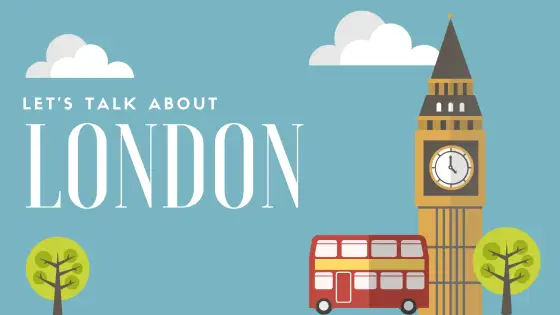 Let's talk about London – cover