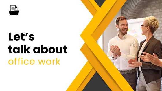Let's talk – about office work – cover