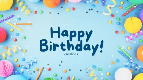 Birthday – questions – cover