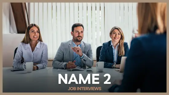 Name 2 – job interviews – cover