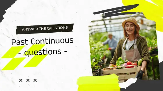 Past continuous – questions (picture-based) – cover