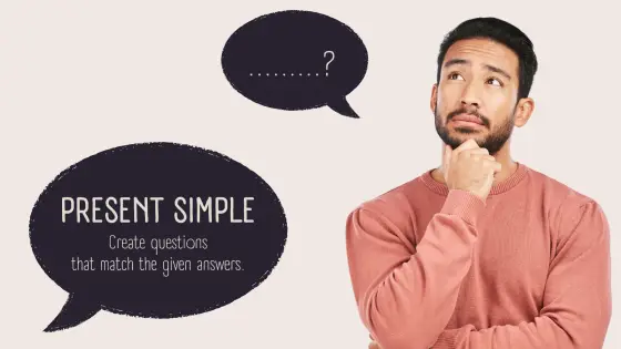 Present simple – making questions (with question words) – cover