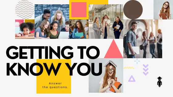 Getting to know you – for the 1st lesson (A2/B1) – cover