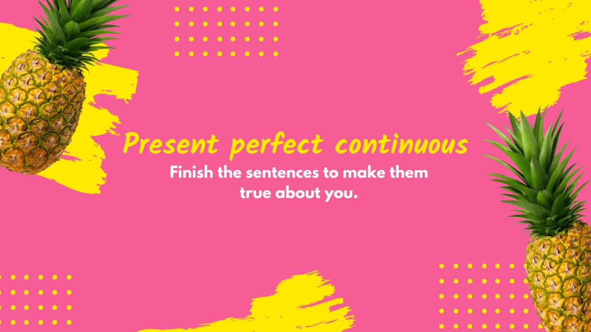 Present perfect continuous – for/since for B1 – ESL Speaking Exercise ...