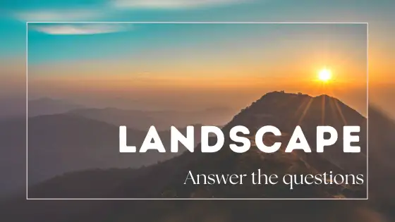 Landscape – general questions – cover