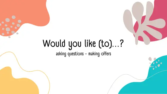 Would you like (to)...? – questions and offers (picture-based) – cover