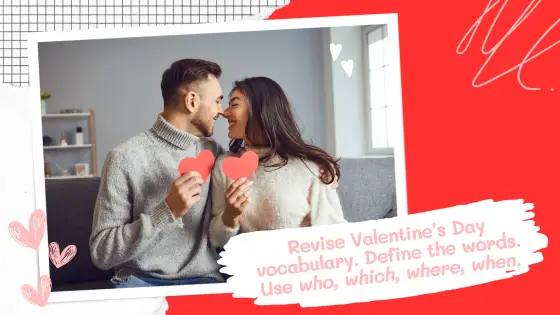 Define the words – Valentine's Day – cover