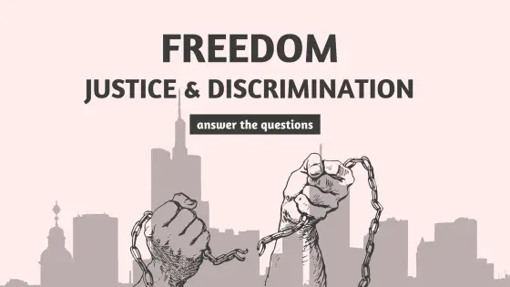Freedom, justice and discrimination – cover