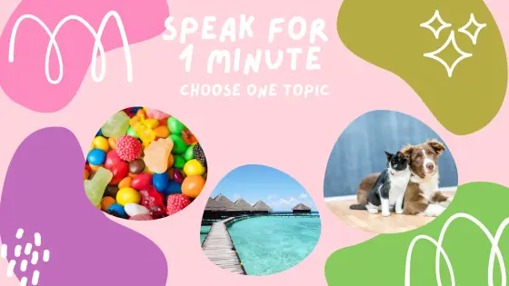 Speak for 1 minute – cover