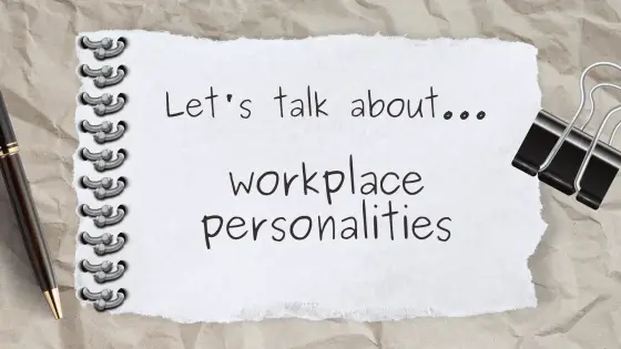 Let's talk – about workplace personalities – cover