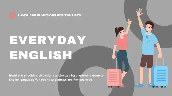 Everyday English – language functions for tourists – cover