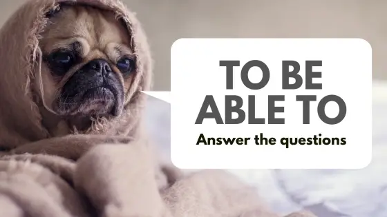 Be able to – questions – cover