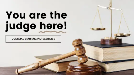 You are the judge here! – creative sentencing – cover