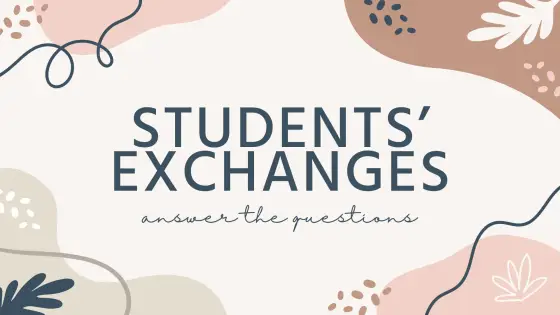 Students’ exchanges – cover