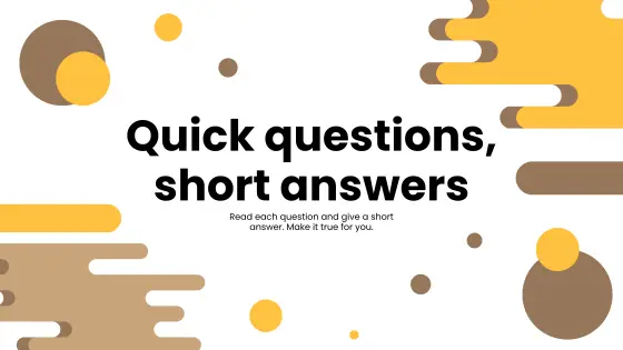 Quick questions, short answers (up) – cover