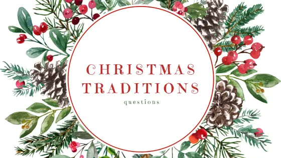 Christmas traditions – questions – cover