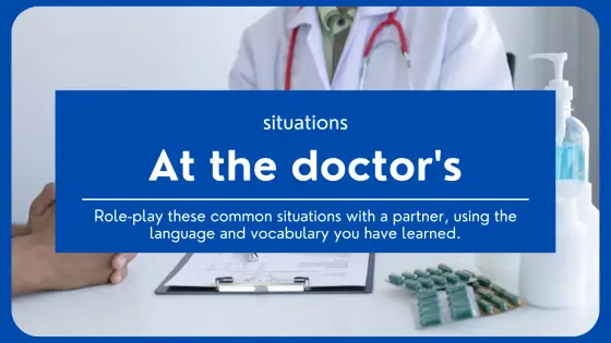 At the doctor's – role-plays – cover