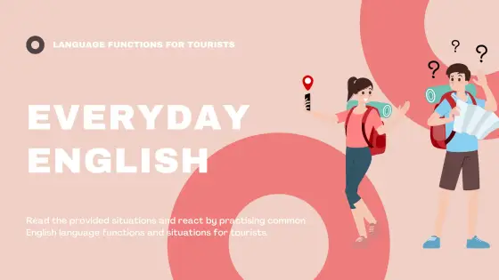 Everyday English – language functions for tourists – cover