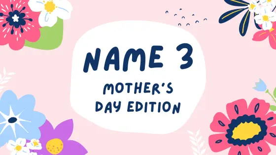 Name 3 – about your mum (personal) – cover