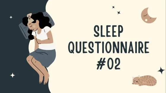 Sleep questionnaire – cover